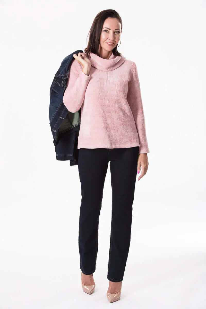 Cameo Cowl Neck Sweater Corfu Jeans