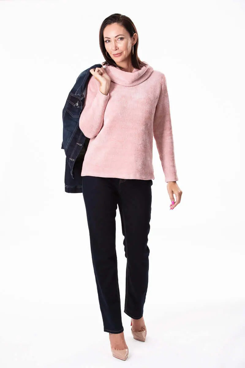 Cameo Cowl Neck Sweater Corfu Jeans