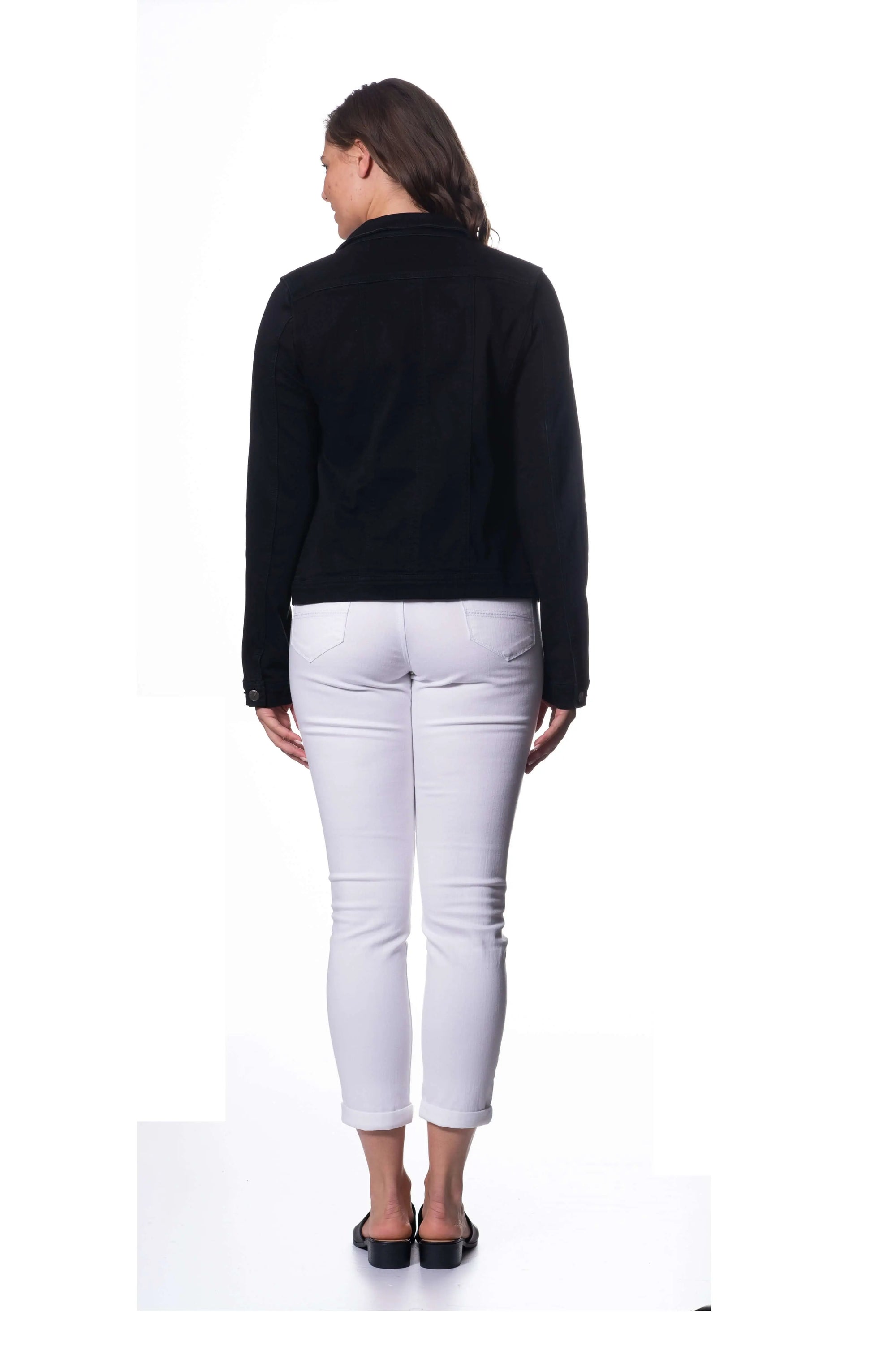 Corfu Black Stretch Denim Jacket Corfu Easy Living
