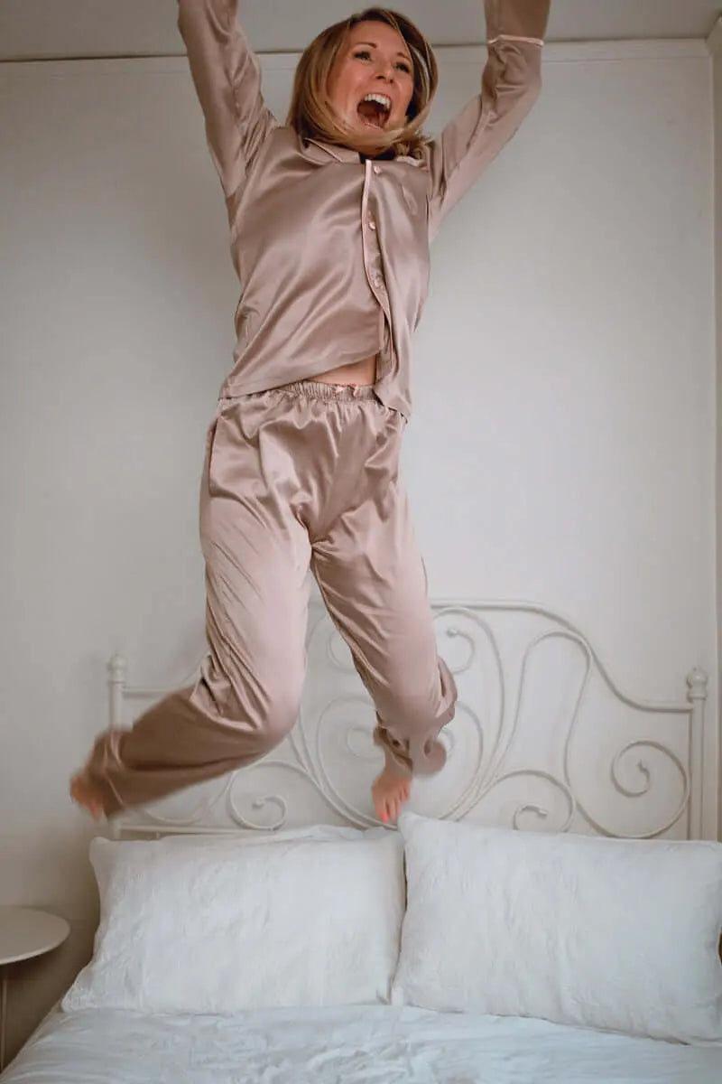 Helena - Bronze 2 Piece Pyjama Long Sleeve Corfu Jeans