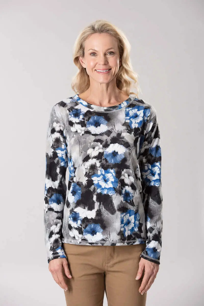Magestic Soft Brushed Long Sleeve Knit Top Corfu Jeans
