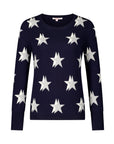 Navy and Pewter Star Long Sleeve Top W2249185 Corfu Jeans