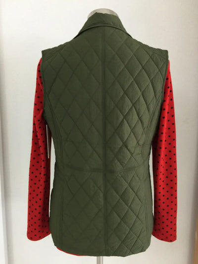 Olive Green Quilted Winter Vest W2167637 Corfu Jeans