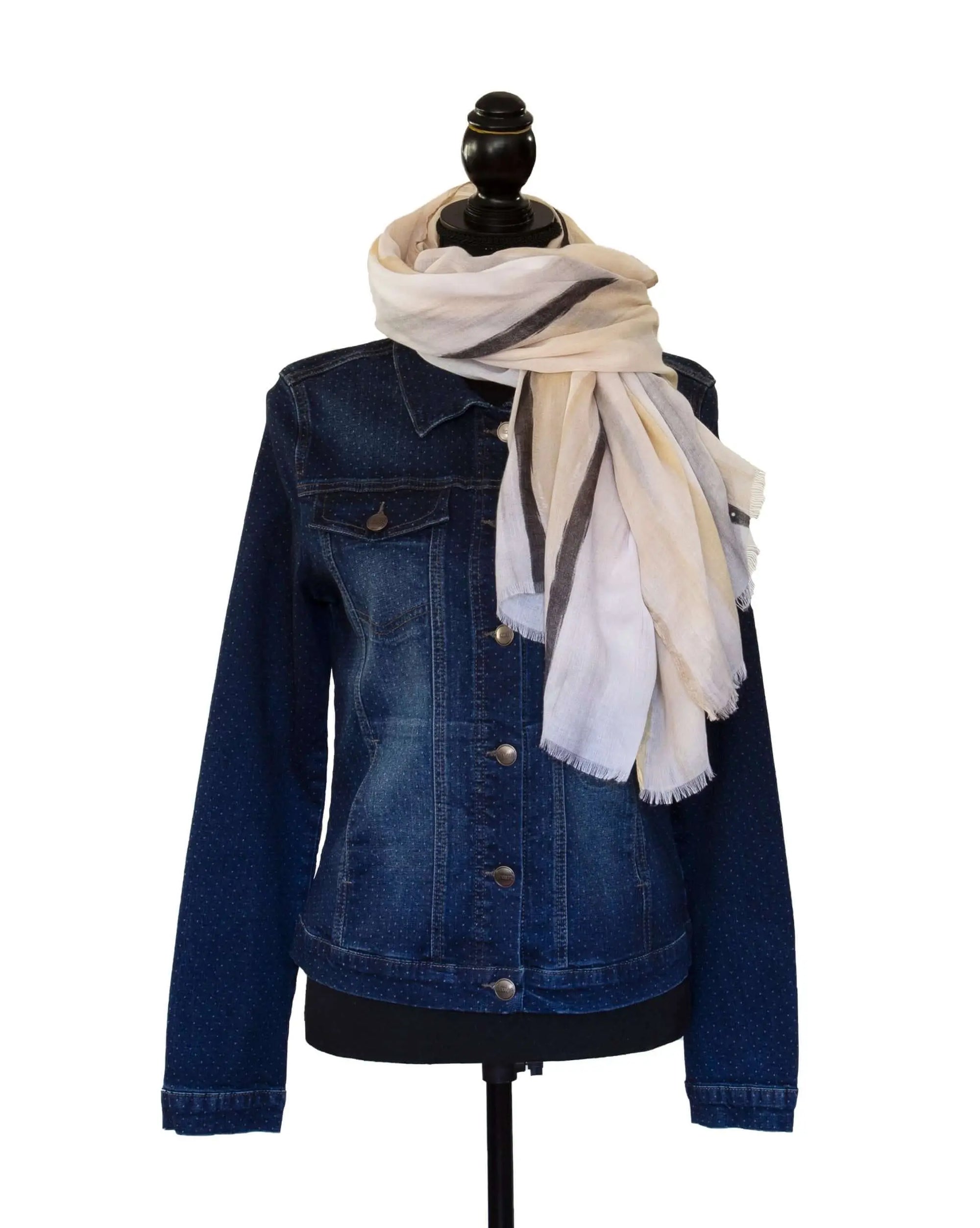 Stripe Scarf Corfu Jeans