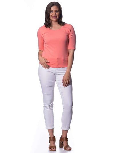 Summer Top - Coral Corfu Jeans