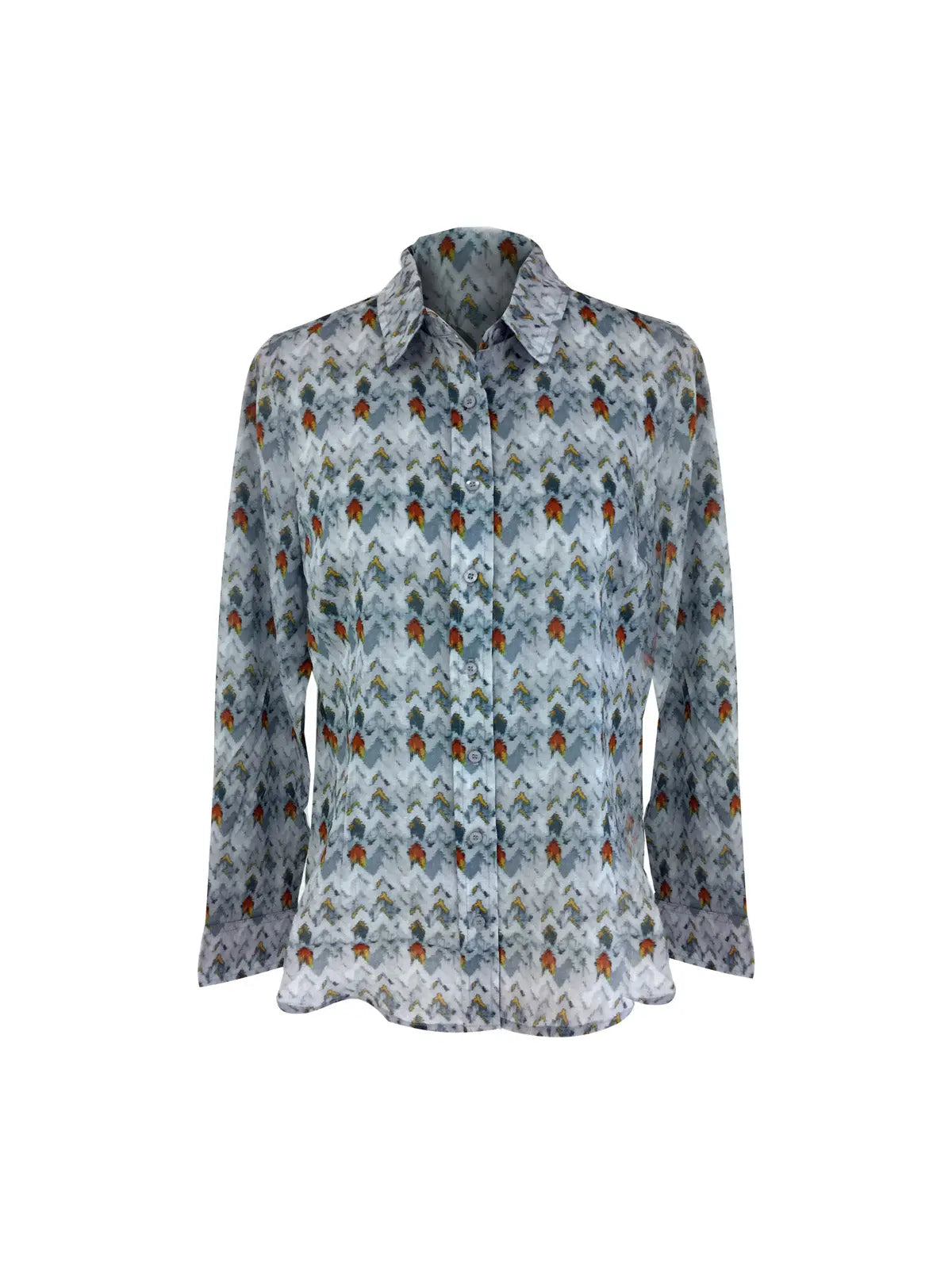 W2126382 Grey Patterned Shirt Corfu Jeans