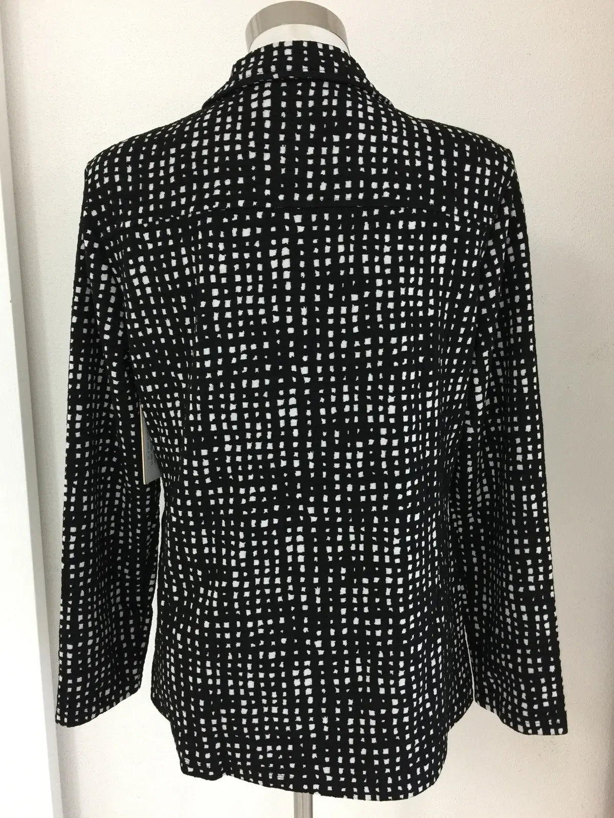 W2138645 Black/White Zip Jacket Corfu Jeans