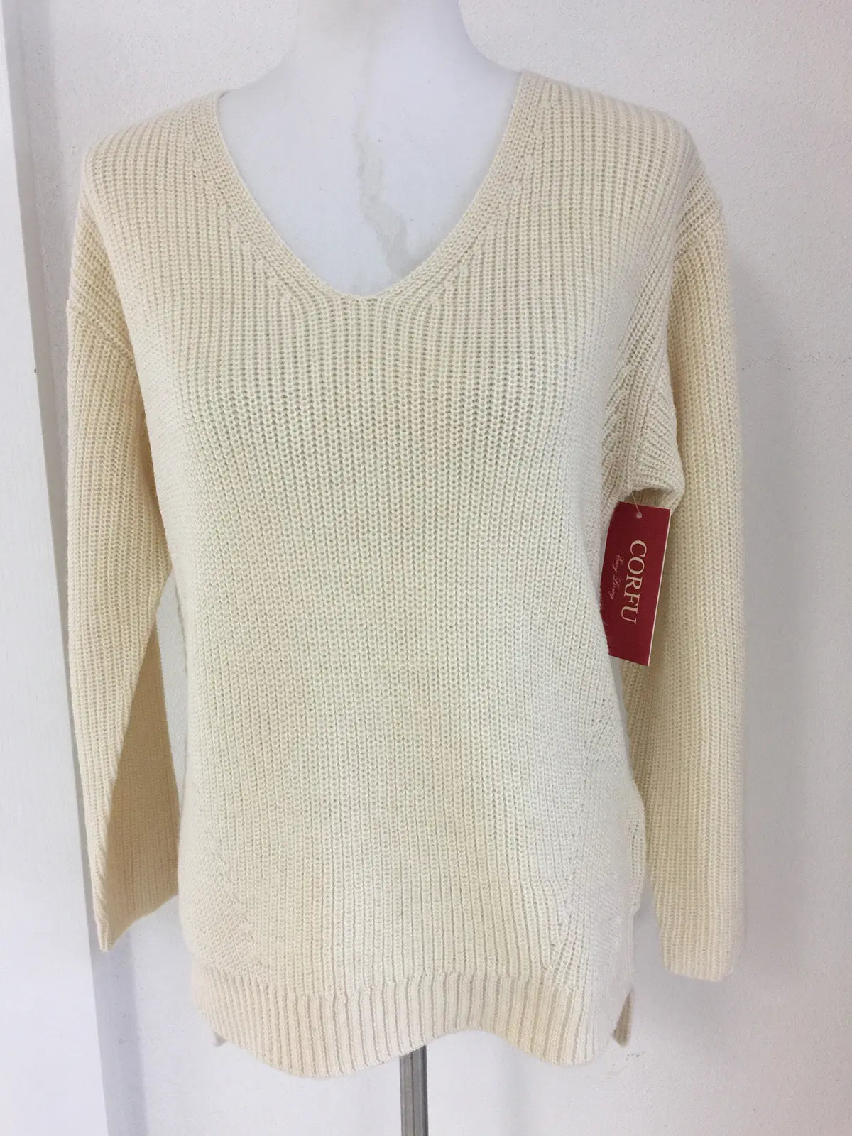 W2149167 Milk Knit Jumper Corfu Jeans