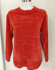 W2149198 Festive Coral Knit Corfu Jeans