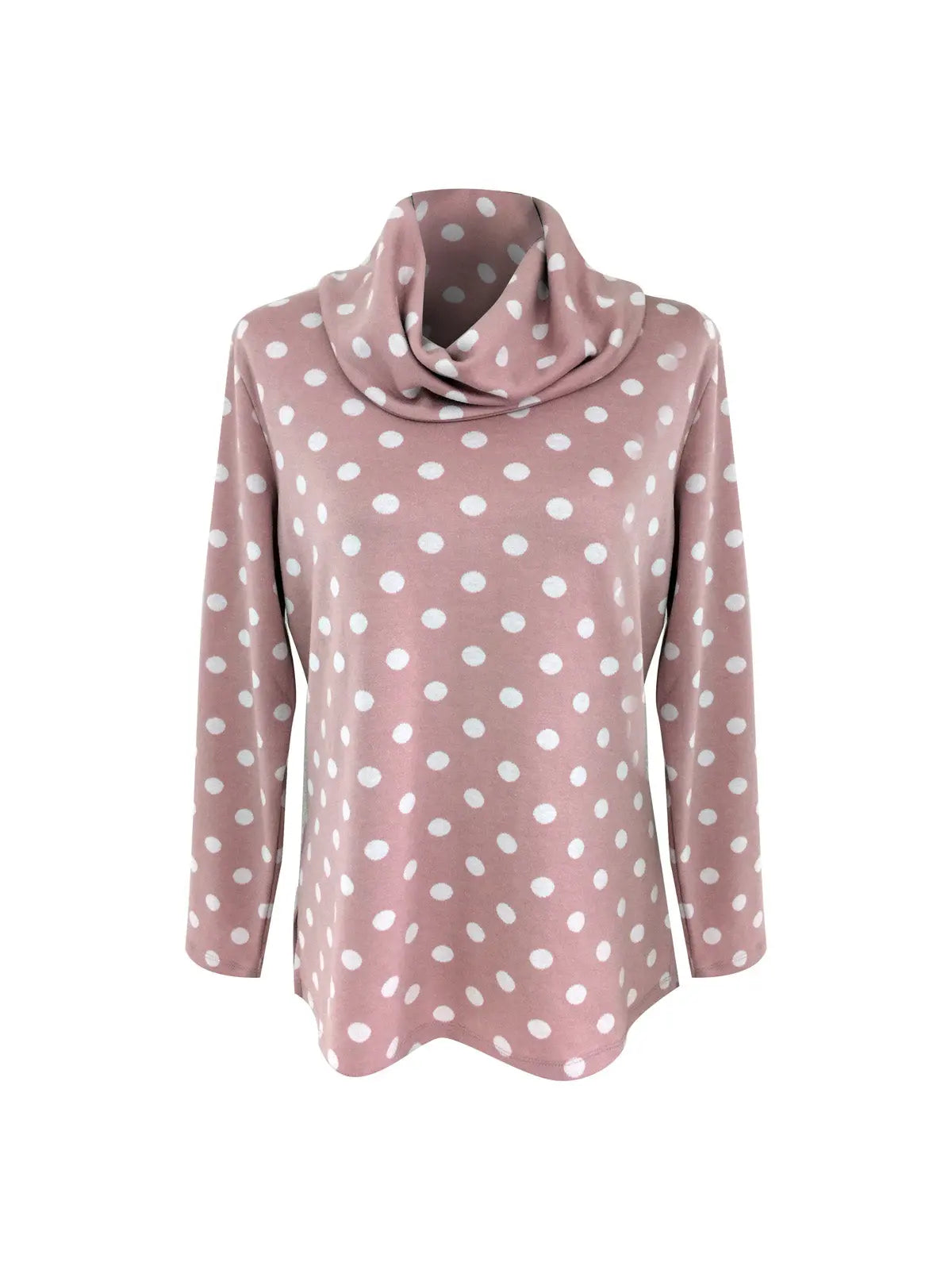 W2158647 Pink Spot Turtleneck Corfu Jeans