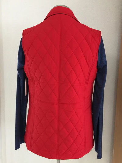 W2167637 Red Quilted Vest Corfu Jeans