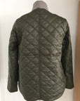 W2167658 Deep Olive Quilted Jacket Corfu Jeans